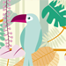 Rainforest birds collection for Spoonflower / Heleen van Buul